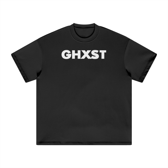 GHXST WEAR  SKULL SPELL OUT SHIRT