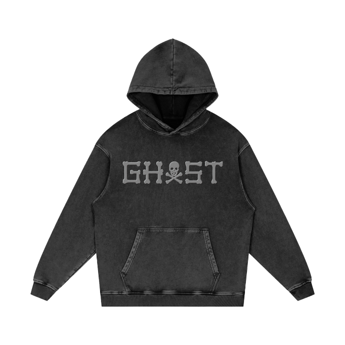 GHXST WEAR BONES AND SKULL HOODIE